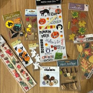 Halloween and Autumn Craft Sticker Set (10 different sets)